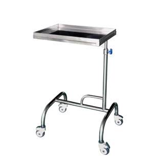 YC-K20 Stainless Steel Single-Post Instrument Tray Stand