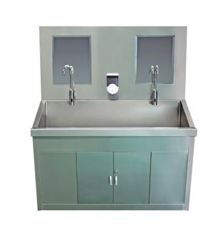 YC-M01 Stainless Steel Two-Station Wash Basin