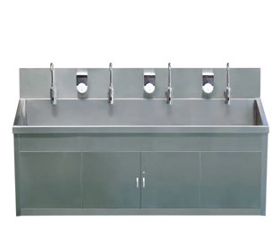 YC-M03 Stainless Steel Four-Station Wash Basin