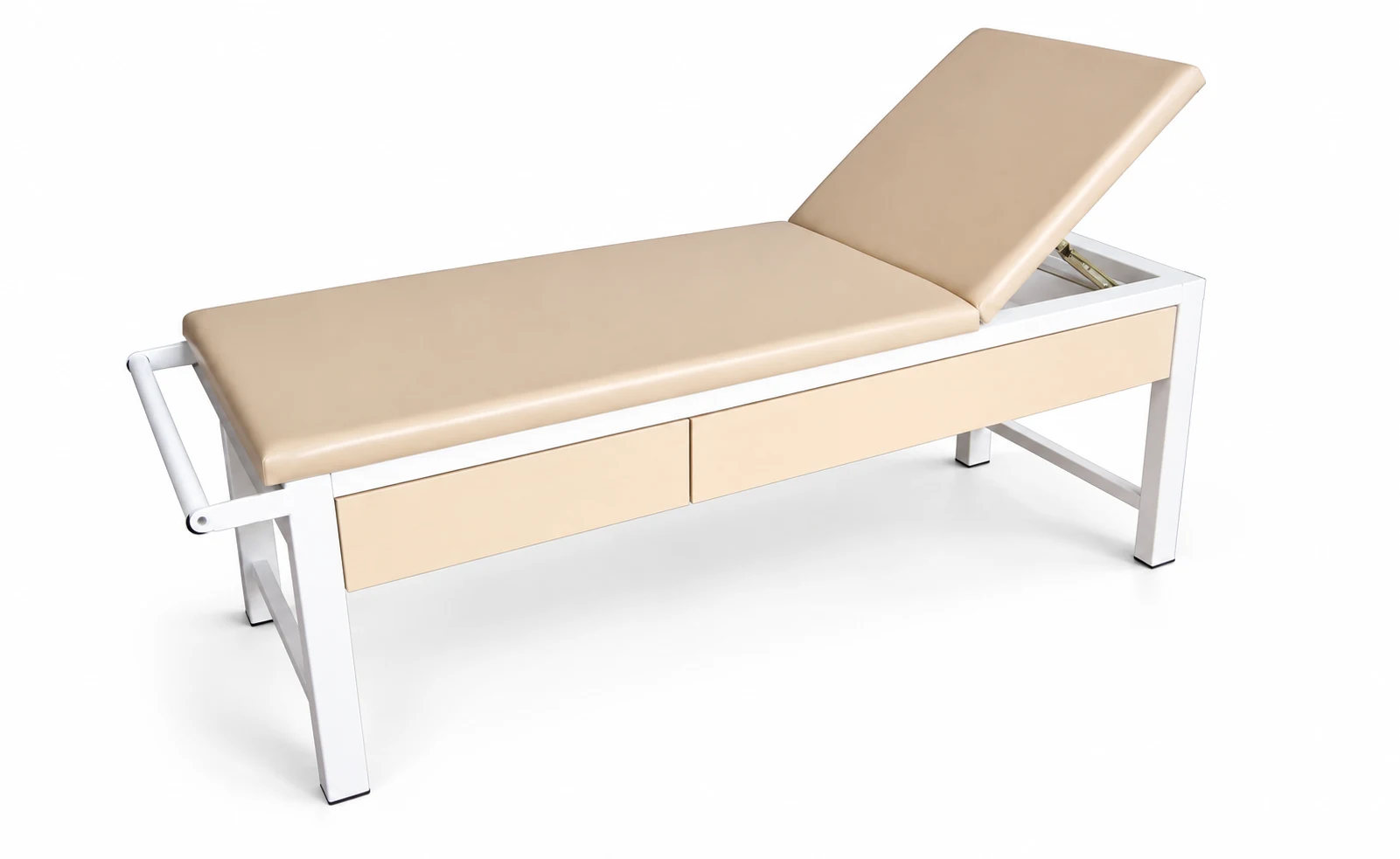 YC-F07 Examination Table With Wooden Drawers — Wooden Drawers And A Foot-End Paper Holder