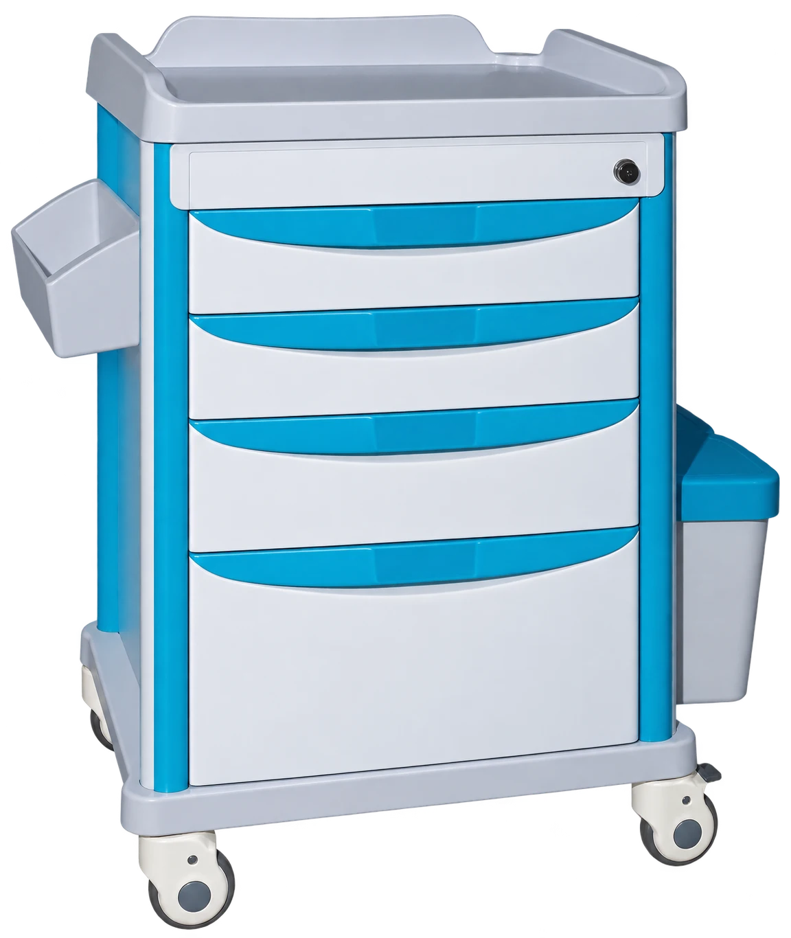 YC-P17 four drawers in a turquoise frame