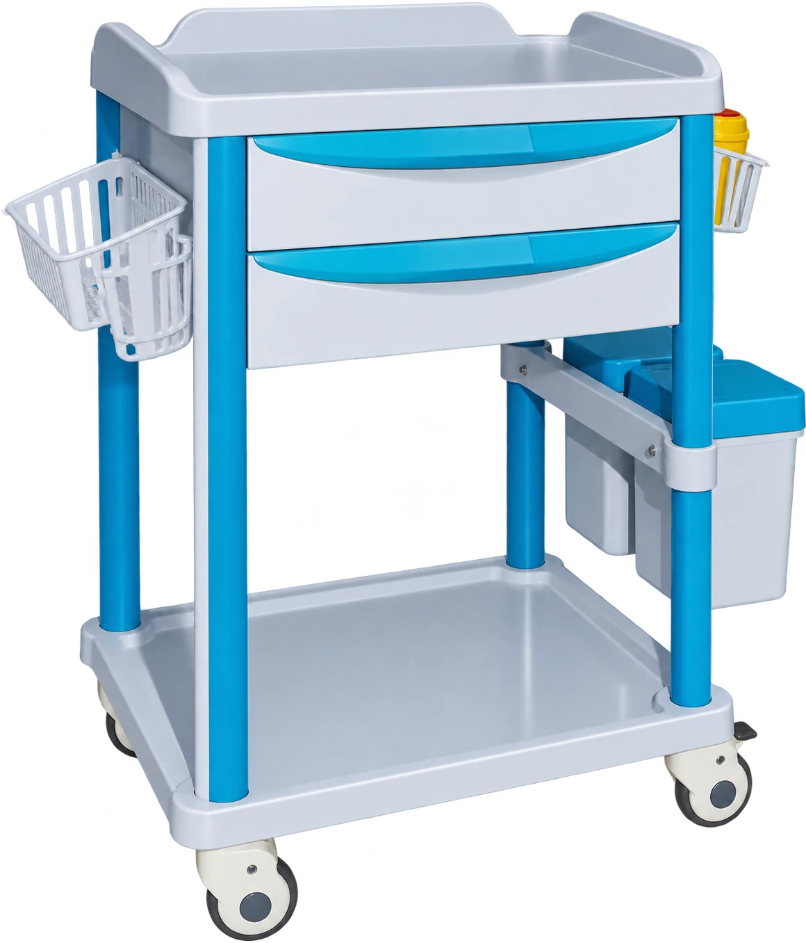 YC-P27 two-drawer ABS treatment trolley