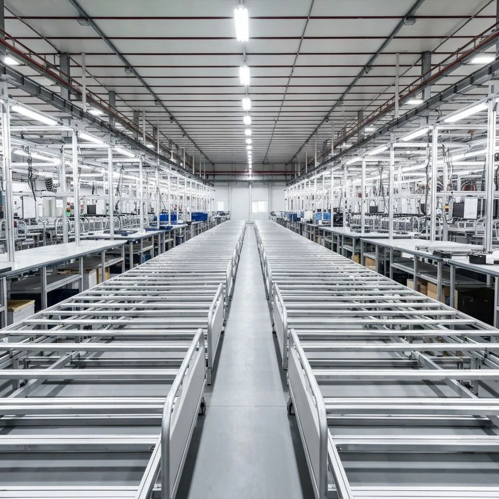 Factory production area for medical furniture