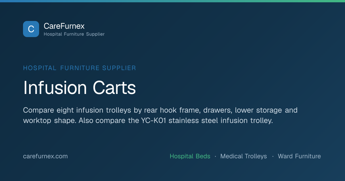 Infusion Carts Supplier | Medical Carts for Infusion Rooms | CareFurnex ...
